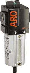 ARO/Ingersoll-Rand - 1/2" Port Coalescing Filter - Metal Bowl, Automatic Drain, 250 Max psi, 0.3 Micron Rating, 2.756" Long x 2.874" Wide x 8.583" High - Exact Tool & Supply