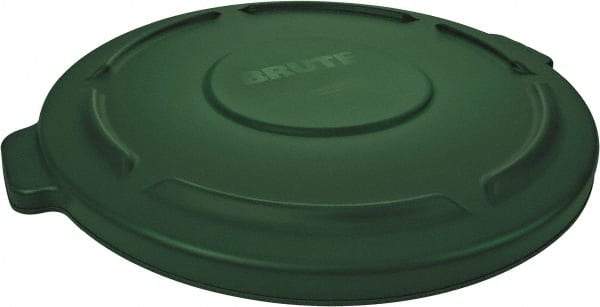 Rubbermaid - Round Lid for Use with 44 Gal Trash Cans - Green, Plastic, For 2641 & 2643 Brute Trash Cans - Exact Tool & Supply