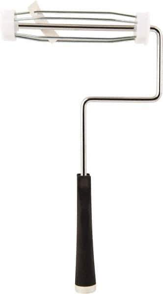 Wooster Brush - 4" Wide x 12-1/2" Long Roller Frame - Metal Frame, Plastic Handle - Exact Tool & Supply