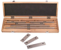 SPI - 8 Piece, 5 to 20", Grade 0, Steel Gage Block Set - Rectangular, 0.000007, 0.000008, 0.000009, 0.00001, 0.000012, 0.000014, 0.000016, 0.000018, 0.00002, 0.000024, 0.000028, 0.000036, 0.00004" Tolerance - Exact Tool & Supply