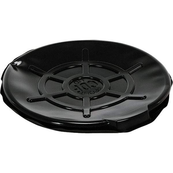 Vestil - Round Polyethylene Open Head Drum Cover for 55 Gallon Container - 25" Wide - Exact Tool & Supply