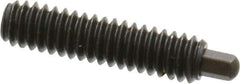 Vlier - 1/4-20, 1" Thread Length, 3/16" Plunger Projection, Steel Threaded Spring Plunger - 1/8 (Hex)" Max Plunger Diam, 1" Plunger Length, 1 Lb Init End Force, 4 Lb Final End Force, 1/8" Hex - Exact Tool & Supply