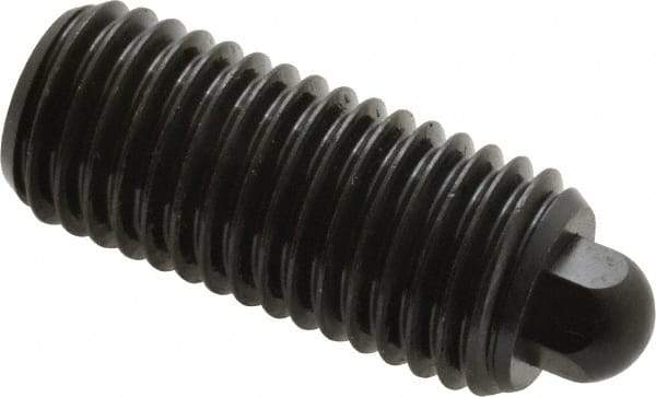Vlier - 3/4-10, 1-3/4" Thread Length, 5/16" Plunger Projection, Steel Threaded Spring Plunger - 3/8 (Hex)" Max Plunger Diam, 1-3/4" Plunger Length, 6.7 Lb Init End Force, 37.3 Lb Final End Force, 3/8" Hex - Exact Tool & Supply