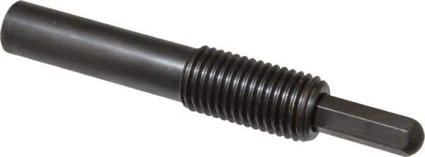 Vlier - 1-8, 2" Thread Length, 1-1/2" Plunger Projection, Steel Threaded Spring Plunger - 0.5000 (Hex)" Max Plunger Diam, Long, 7" Plunger Length, 16 Lb Init End Force, 68 Lb Final End Force, 0.5" Hex - Exact Tool & Supply