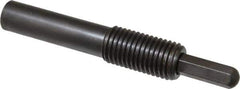 Vlier - 1-8, 2" Thread Length, 1-1/2" Plunger Projection, Steel Threaded Spring Plunger - 0.5000 (Hex)" Max Plunger Diam, Long, 7" Plunger Length, 16 Lb Init End Force, 68 Lb Final End Force, 0.5" Hex - Exact Tool & Supply