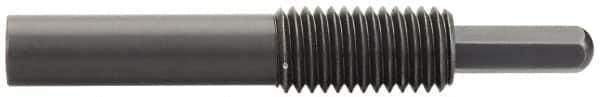 Vlier - 5/8-11, 1-1/4" Thread Length, 1" Plunger Projection, Steel Threaded Spring Plunger - 0.3100 (Hex)" Max Plunger Diam, Long, 4.37" Plunger Length, 4 Lb Init End Force, 20 Lb Final End Force, 0.31" Hex - Exact Tool & Supply