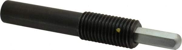 Vlier - 1-8, 2" Thread Length, 1-1/2" Plunger Projection, Steel Threaded Spring Plunger - 0.5000 (Hex)" Max Plunger Diam, Long, 7" Plunger Length, 4 Lb Init End Force, 31 Lb Final End Force, 0.5" Hex - Exact Tool & Supply