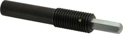 Vlier - 1-8, 2" Thread Length, 1-1/2" Plunger Projection, Steel Threaded Spring Plunger - 0.5000 (Hex)" Max Plunger Diam, Long, 7" Plunger Length, 4 Lb Init End Force, 31 Lb Final End Force, 0.5" Hex - Exact Tool & Supply