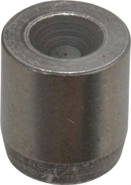 Vlier - 5/8-11 Thread, 0.5472" OD, 5/8" OAL, Ball Button & Detent - 0.33" ID, Stainless Steel - Exact Tool & Supply