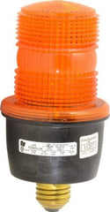 Federal Signal Corp - 120 VAC, 4X NEMA Rated, Strobe Tube, Amber, Low Profile Mini Strobe Light - 65 to 95 Flashes per min, 3-1/8 Inch Diameter, 6.1 Inch High, IP66 Ingress Rating, Screw Mount - Exact Tool & Supply