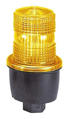 Federal Signal Corp - 12 to 48 VDC, 4X NEMA Rated, Strobe Tube, Green, Low Profile Mini Strobe Light - 65 to 95 Flashes per min, 1/2 Inch Pipe, 3-1/8 Inch Diameter, 5.7 Inch High, IP66 Ingress Rating, Pipe Mount - Exact Tool & Supply