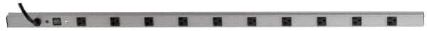 Wiremold - 10 Outlets, 120 Volts, 20 Amps, 15' Cord, Power Outlet Strip - Rack Mount, L5-20P NEMA Configuration, cULus, UL Listed File 1449 - Exact Tool & Supply