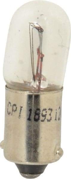 Value Collection - 12 Volt, Fleet Duty Indicator & Panel Automotive Miniature Lamp - 4.62 Watt, Clear - Exact Tool & Supply