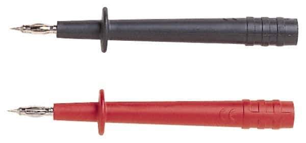 Pomona - Black/Red Electrical Test Equipment Probe Set - Use with Pomona 5907A, 5908A, 5909A Test Lead, Standard Banana Plugs - Exact Tool & Supply