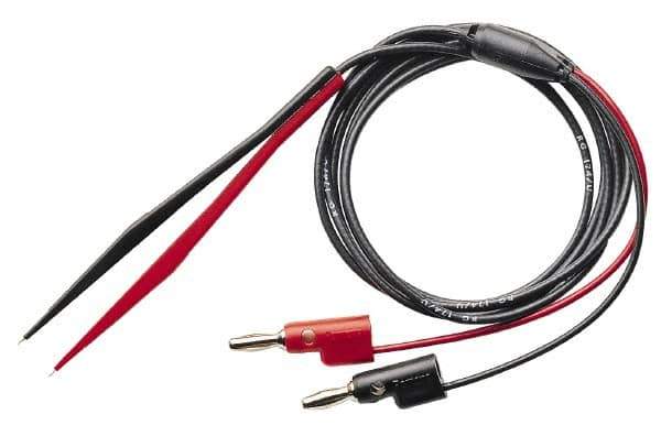 Pomona - Black/Red Electrical Test Equipment Plug Tweezer - Use with Digital Multimeters - Exact Tool & Supply