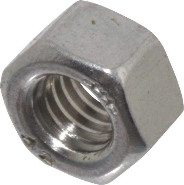 Value Collection - M5x0.80 Metric Coarse Stainless Steel Right Hand Heavy Hex Nut - 8mm Across Flats, 5mm High, Uncoated - Exact Tool & Supply