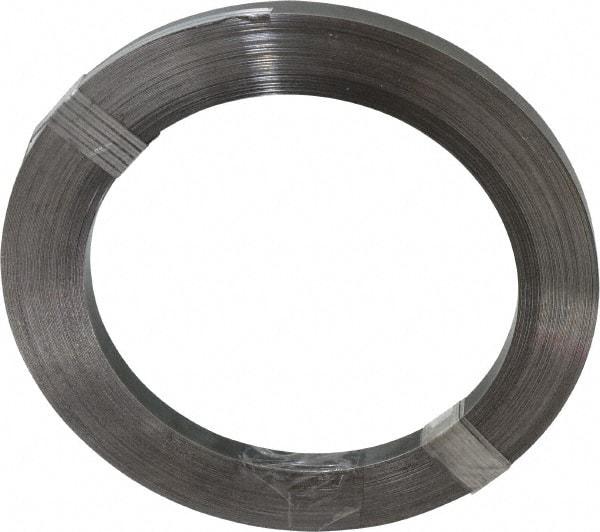 Value Collection - 1 Piece, 100 Ft. Long x 1/2 Inch Wide x 0.02 Inch Thick, Roll Shim Stock - Spring Steel - Exact Tool & Supply