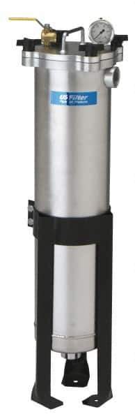 Pentair - 2 Inch, Aluminum, Bag Filter Housing - FNPT End Connection, 90 GPM Max Flow - Exact Tool & Supply
