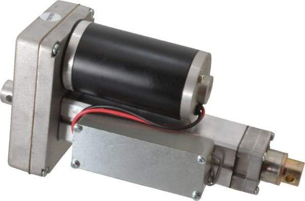 Duff-Norton - 4" Stroke Len, 25% Duty Cycle, 12 Volt, Linear Electromechanical Actuator with Limit Switch - DC Input, 0.37" per Second, 250 Lb Capacity - Exact Tool & Supply
