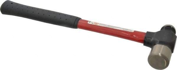 Proto - 1-1/2 Lb Head Ball Pein Hammer - Fiberglass Handle, 1-1/4" Face Diam, 14-3/16" OAL, Fiberglass with Cushion Grip - Exact Tool & Supply