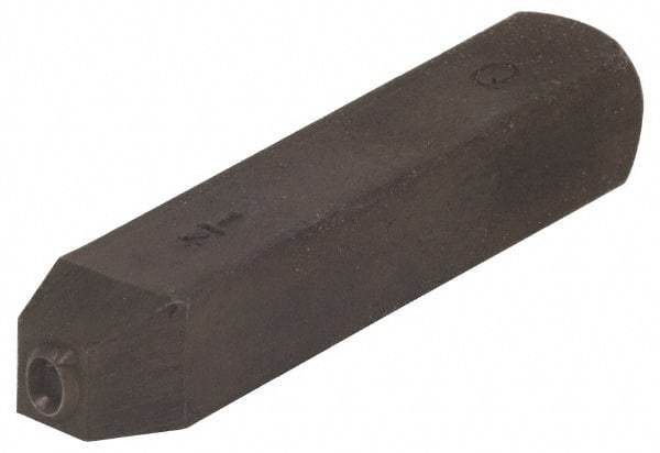 Made in USA - 3/16" Character Size, Q Character, Heavy Duty Individual Steel Stamp - Steel, Letter - Exact Tool & Supply