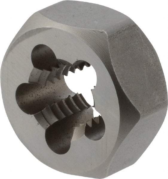 Union Butterfield - 1/2-13 UNC Thread, 1-1/16" Hex, Right Hand Thread, Hex Rethreading Die - Chromium Steel, 1/2" Thick, Series 2025 - Exact Tool & Supply