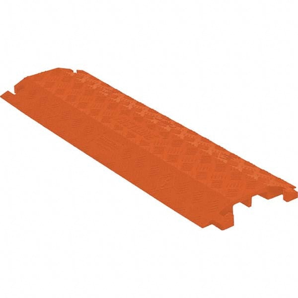 Checkers - On Floor Cable Covers Cover Material: Polyurethane Number of Channels: 2 - Exact Tool & Supply