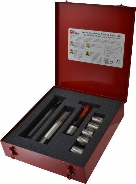 Value Collection - 6 Inserts, 1-8, 1-8 UNC, Thread Repair Kit - 1.5" Insert Length - Exact Tool & Supply