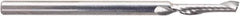 Amana Tool - 1/8" Cutting Diam x 1/2" Length of Cut, 1 Flute, Upcut Spiral Router Bit - Right Hand Cut, Solid Carbide, 2" OAL x 1/8" Shank Diam - Exact Tool & Supply