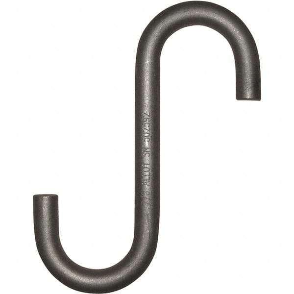Peerless Chain - Trade Size 3/4", 2-1/4" Opening, Alloy Steel Shot Blasted/Rust Inhibitor S-Hook - 1,750 Lb Capacity, 3/4" Wire, 8-1/4" OAL - Exact Tool & Supply