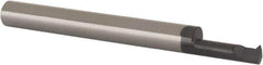 Scientific Cutting Tools - 1/2" Cutting Depth, 18 to 56 TPI, 0.18" Diam, Internal Thread, Solid Carbide, Single Point Threading Bar - AlTiN+ Finish, 2-1/2" OAL, 1/4" Shank Diam, 0.04" Projection from Edge, 60° Profile Angle - Exact Tool & Supply