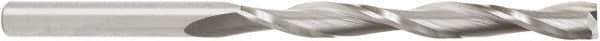 Amana Tool - 3/8" Cutting Diam x 3-1/2" Length of Cut, 2 Flute, Upcut Spiral Router Bit - Uncoated, Right Hand Cut, Solid Carbide, 6" OAL x 3/8" Shank Diam, 20° Helix Angle - Exact Tool & Supply