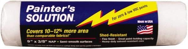 Wooster Brush - 3/8" Nap, 9" Wide Paint Roller Cover - Medium Texture, Woven - Exact Tool & Supply