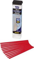 Markal - Red All Purpose Wax Crayon - Flat Tip - Exact Tool & Supply