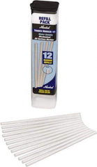 Markal - White All Purpose Wax Crayon - Flat Tip - Exact Tool & Supply