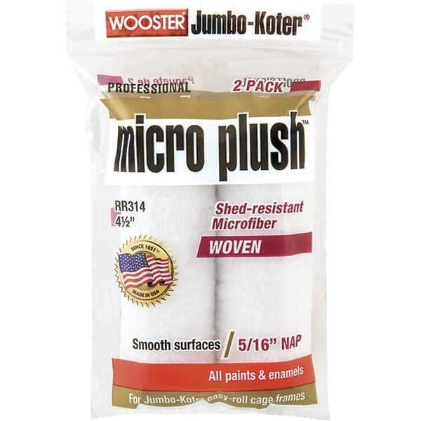 Wooster Brush - 5/16" Nap, Mini Roller Cover - 4-1/2" Wide, Includes Roller Cover - Exact Tool & Supply