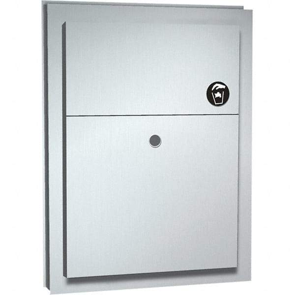 ASI-American Specialties, Inc. - Feminine Hygiene Product Receptacles Material: Stainless Steel Color: Silver - Exact Tool & Supply