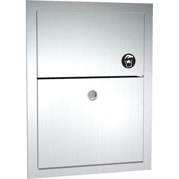 ASI-American Specialties, Inc. - Feminine Hygiene Product Receptacles Material: Stainless Steel Color: Silver - Exact Tool & Supply