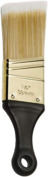 Ability One - 3" Flat Synthetic Sash Brush - 1-1/2" Bristle Length, 3" Short Handle - Exact Tool & Supply