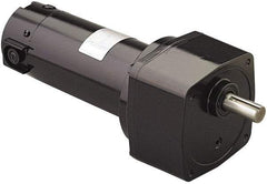 Leeson - 12 Volt, 42 RPM, 58:1 Gear Ratio, Parallel Gearmotor - 34 Frame, 325 Torque, TENV Enclosure - Exact Tool & Supply