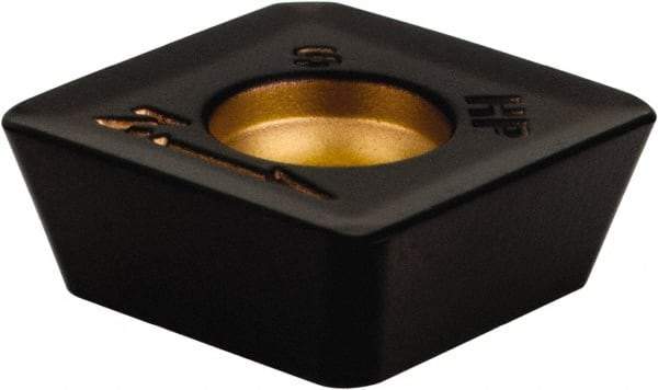Kennametal - SDPT433 Grade KCPK30 Carbide Milling Insert - TiN/TiCN/Al2O3 Finish, 3/16" Thick, 1/2" Inscribed Circle, 1.19mm Corner Radius - Exact Tool & Supply