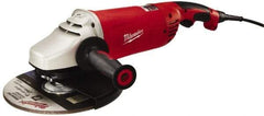 Milwaukee Tool - 7 & 9" Wheel Diam, 6,000 RPM, Corded Angle & Disc Grinder - 5/8-11 Spindle, 120 Volts, 15 Amps, Front Exhaust - Exact Tool & Supply
