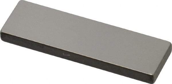 Mitutoyo - 0.1002" Rectangular Steel Gage Block - Accuracy Grade 0, Includes Certificate of Inspection - Exact Tool & Supply
