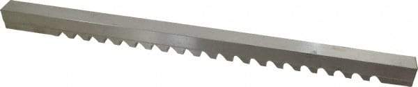 Value Collection - 16mm Keyway Width, Style E-1, Keyway Broach - High Speed Steel, Bright Finish, 3/4" Broach Body Width, 1" to 6" LOC, 15-1/2" OAL - Exact Tool & Supply