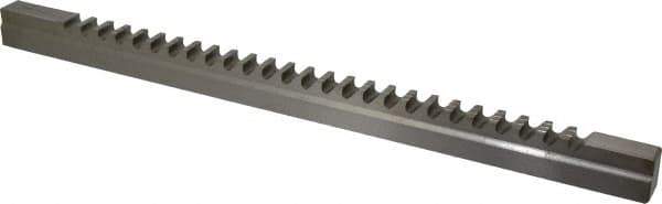 Value Collection - 20mm Keyway Width, Style F-1, Keyway Broach - High Speed Steel, Bright Finish, 1" Broach Body Width, 1" to 6" LOC, 20-1/4" OAL - Exact Tool & Supply