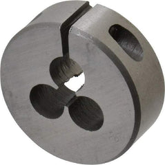 Interstate - M3x0.50 Metric Coarse Thread, 1" Outside Diam High Speed Steel Round Die - Right Hand Thread, Adjustable - Exact Tool & Supply