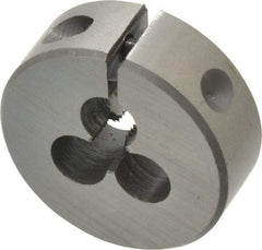 Interstate - M3.5x0.60 Metric Coarse Thread, 1" Outside Diam High Speed Steel Round Die - Right Hand Thread, Adjustable - Exact Tool & Supply