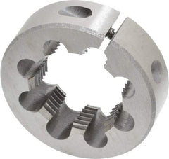 Interstate - M30x2.00 Metric Fine Thread, 2" Outside Diam High Speed Steel Round Die - Right Hand Thread, Adjustable - Exact Tool & Supply