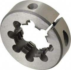 Interstate - M30x3.50 Metric Coarse Thread, 2" Outside Diam High Speed Steel Round Die - Right Hand Thread, Adjustable - Exact Tool & Supply