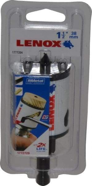 Lenox - 1-1/2" Diam, 1-9/16" Cutting Depth, Hole Saw - Bi-Metal Saw, Toothed Edge - Exact Tool & Supply